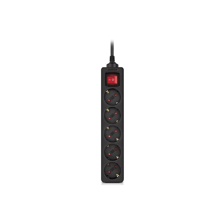 Мережевий фільтр живлення REAL-EL RS-Protect M 5m, black (EL122300030) - фото 2