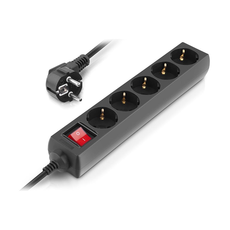 Мережевий фільтр живлення REAL-EL RS-Protect M 5m, black (EL122300030) - фото 5