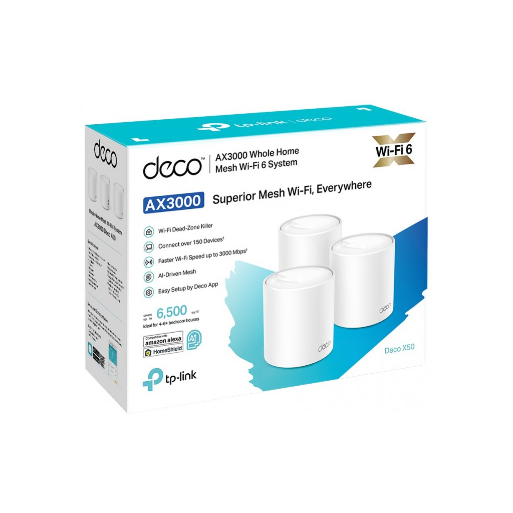 Маршрутизатор TP-Link DECO-X50-3-PACK - фото 4 Маршрутизатор TP-Link DECO-X50-3-PACK - фото 4