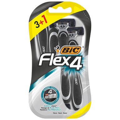 Бритва Bic Flex 4 3+1 шт. (3086123220621) - фото 1