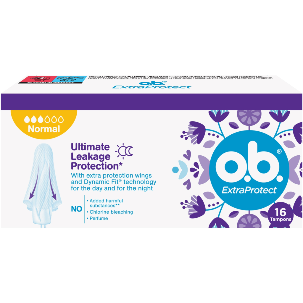 Тампони o.b. ExtraDefence Normal 16 шт. (3574661467726/3574661626055) - фото 1 Тампони o.b. ExtraDefence Normal 16 шт. (3574661467726/3574661626055) - фото 1
