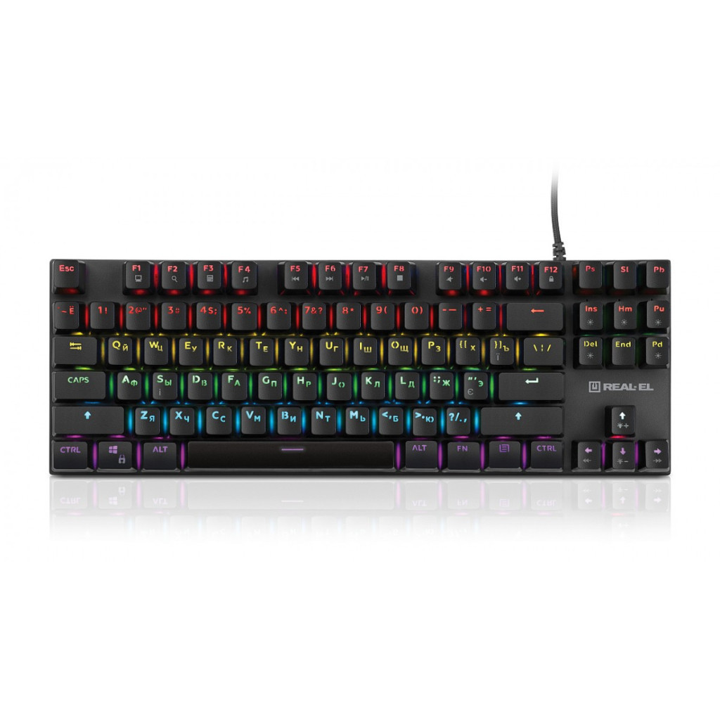 Клавіатура REAL-EL M 05 Grey - фото 1 Клавіатура REAL-EL M 05 Grey - фото 1