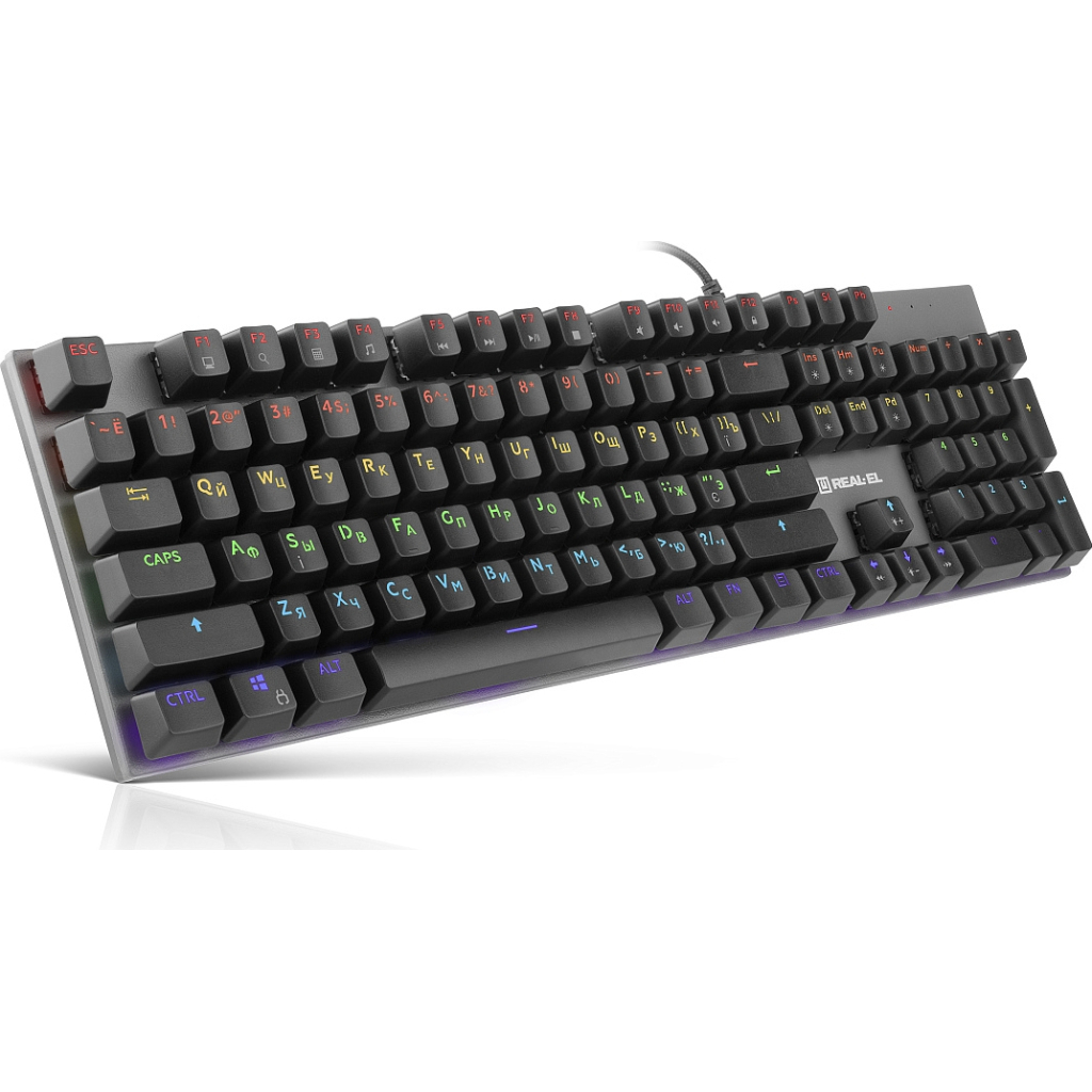 Клавіатура REAL-EL M 13 Grey Клавіатура REAL-EL M 13 Grey