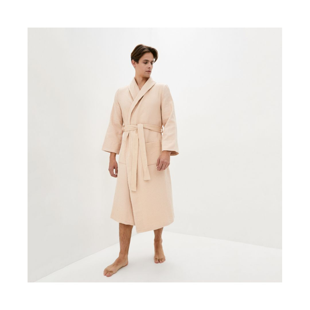 Халат Прованс довгий MACADAMIA бавовняний унісекс розмір L (011435) - фото 1