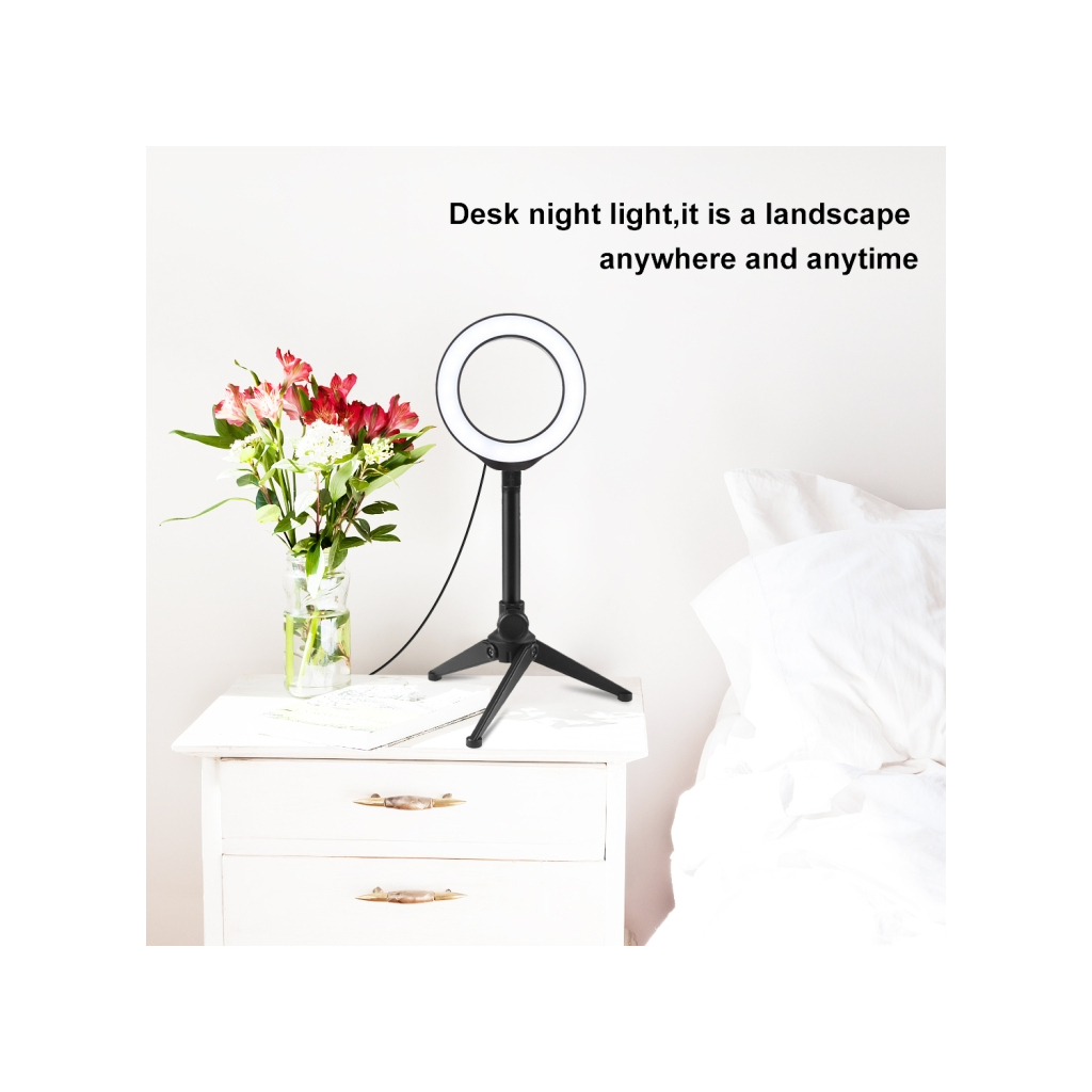 Набір блогера Puluz Ring USB LED lamp PKT3084B 4.7" + table stand (PKT3084B) - фото 3 Набір блогера Puluz Ring USB LED lamp PKT3084B 4.7" + table stand (PKT3084B) - фото 3
