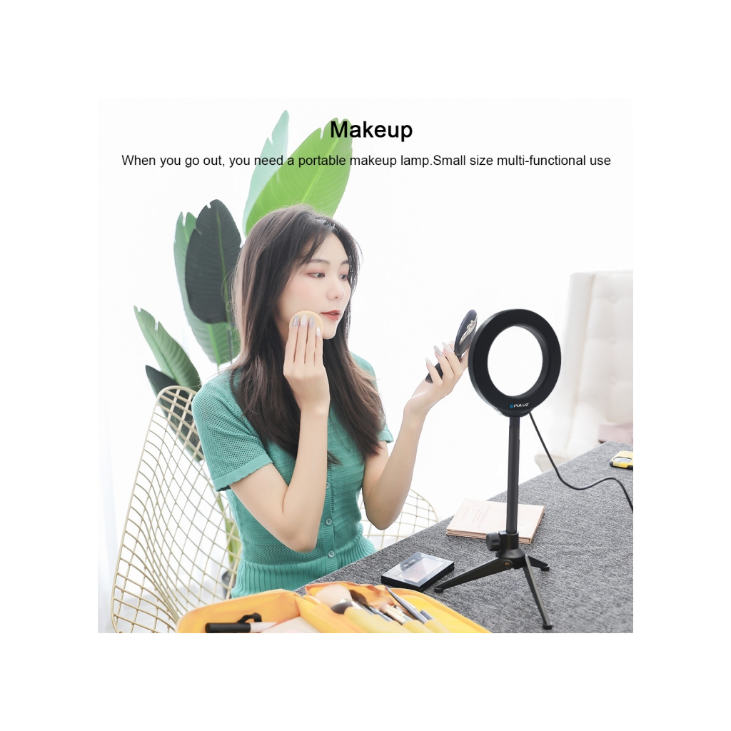 Набір блогера Puluz Ring USB LED lamp PKT3084B 4.7" + table stand (PKT3084B) - фото 4 Набір блогера Puluz Ring USB LED lamp PKT3084B 4.7" + table stand (PKT3084B) - фото 4