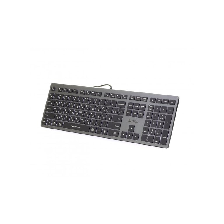 Клавіатура A4Tech FX60 USB Grey White backlit - фото 2