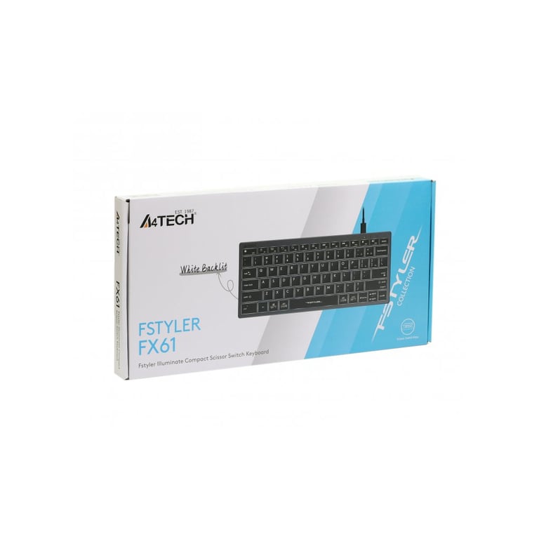 Клавіатура A4Tech FX61 USB Grey (4711421976411) - фото 8