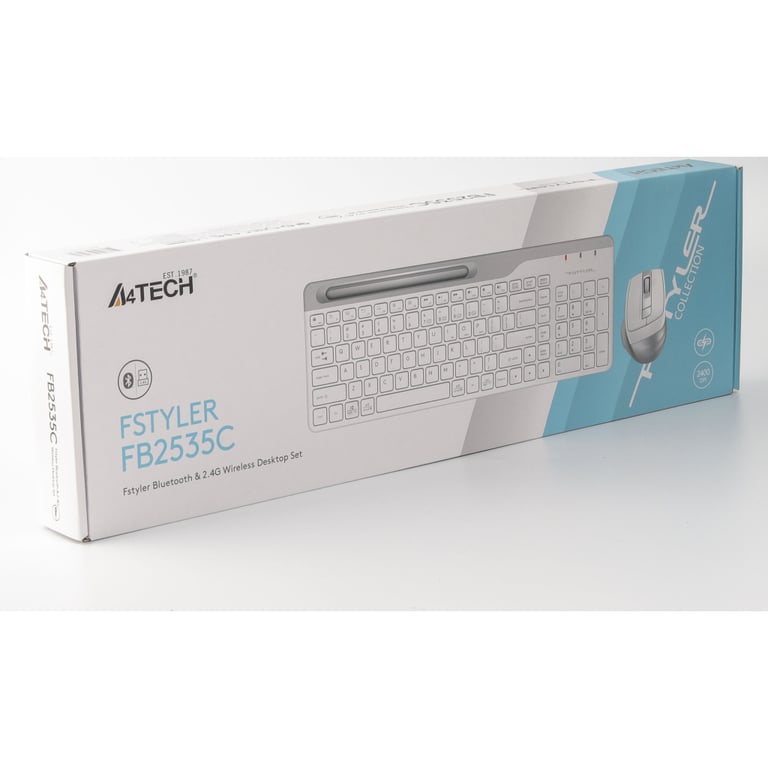 Комплект A4Tech FB2535C Wireless/Bluetooth Icy White (4711421971232) - фото 5