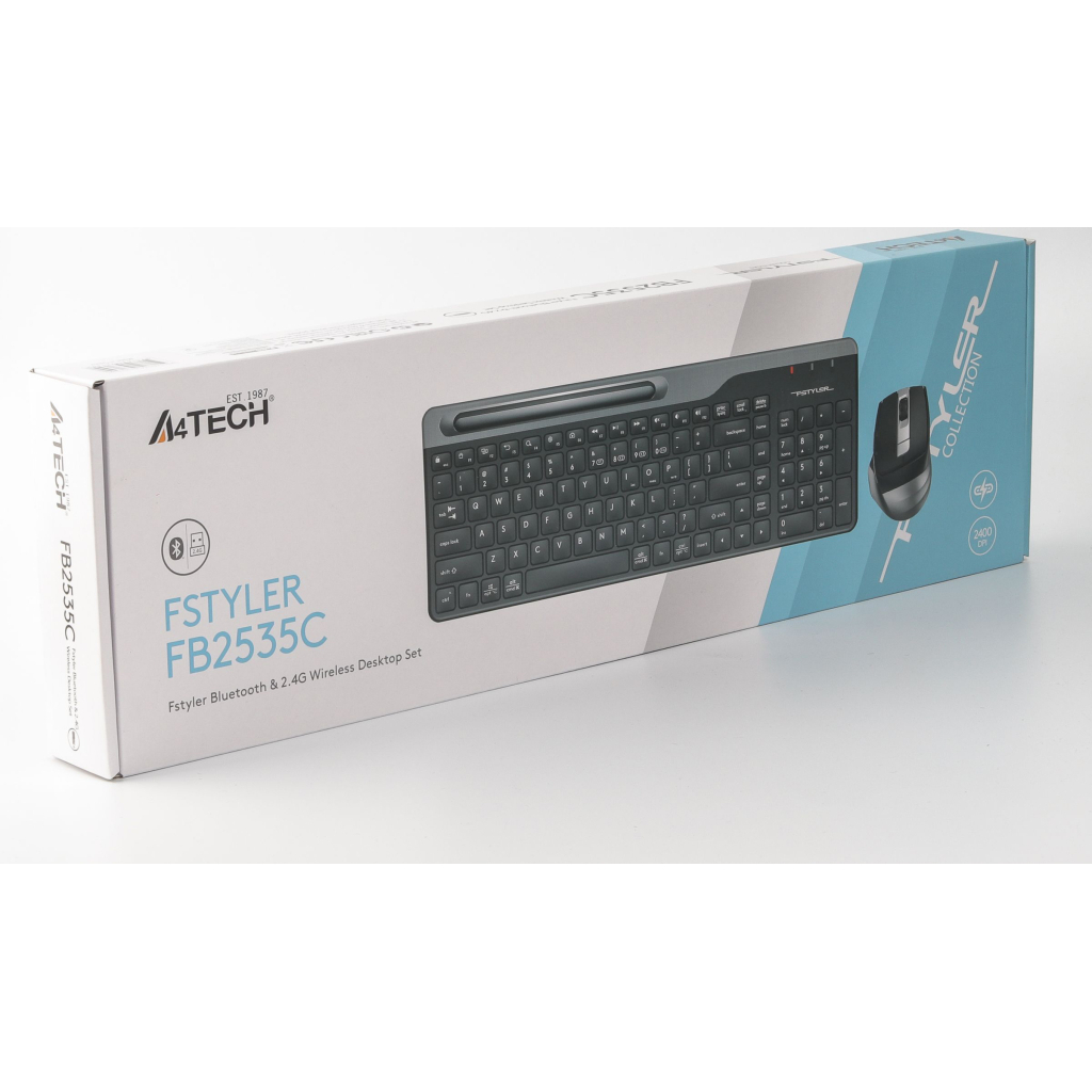 Комплект A4Tech FB2535C Wireless/Bluetooth Smoky Grey (4711421971300) - фото 6 Комплект A4Tech FB2535C Wireless/Bluetooth Smoky Grey (4711421971300) - фото 6