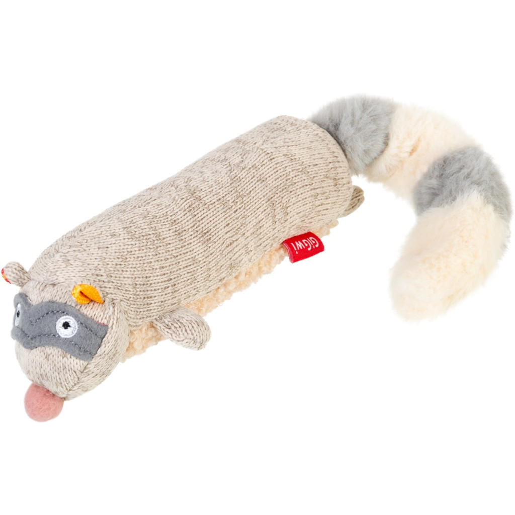 Іграшка для собак GiGwi Plush Єнот з пискавкою 17 см (75310) Іграшка для собак GiGwi Plush Єнот з пискавкою 17 см (75310)