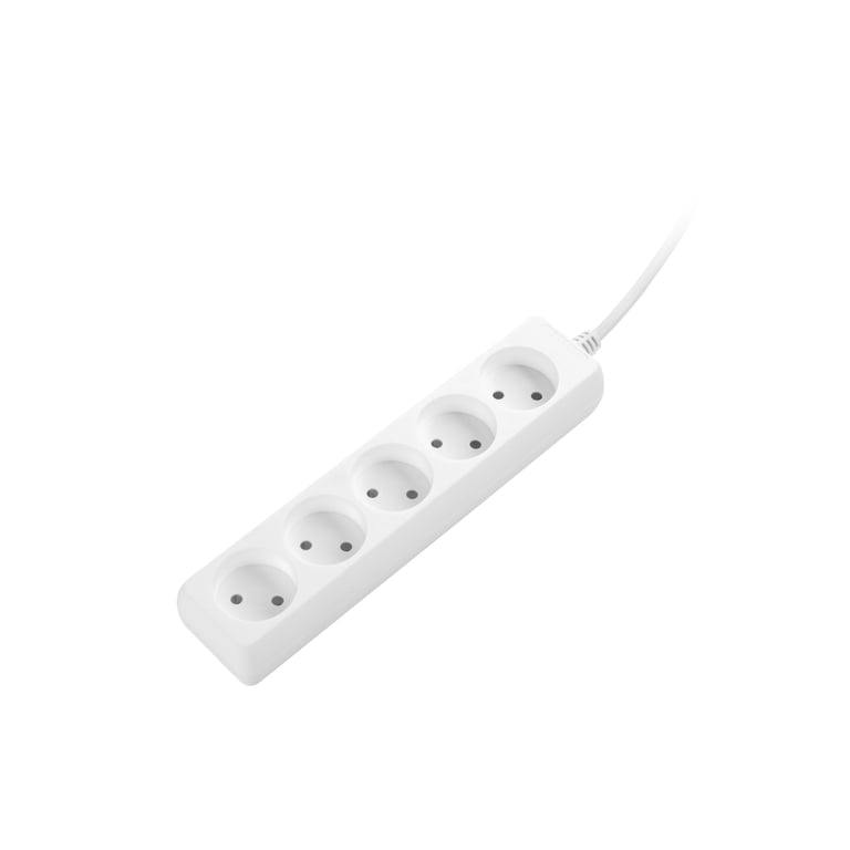 Мережевий подовжувач 2E 5XCEE7/17, 1.5м, white (2E-U0510M1.5) - фото 3