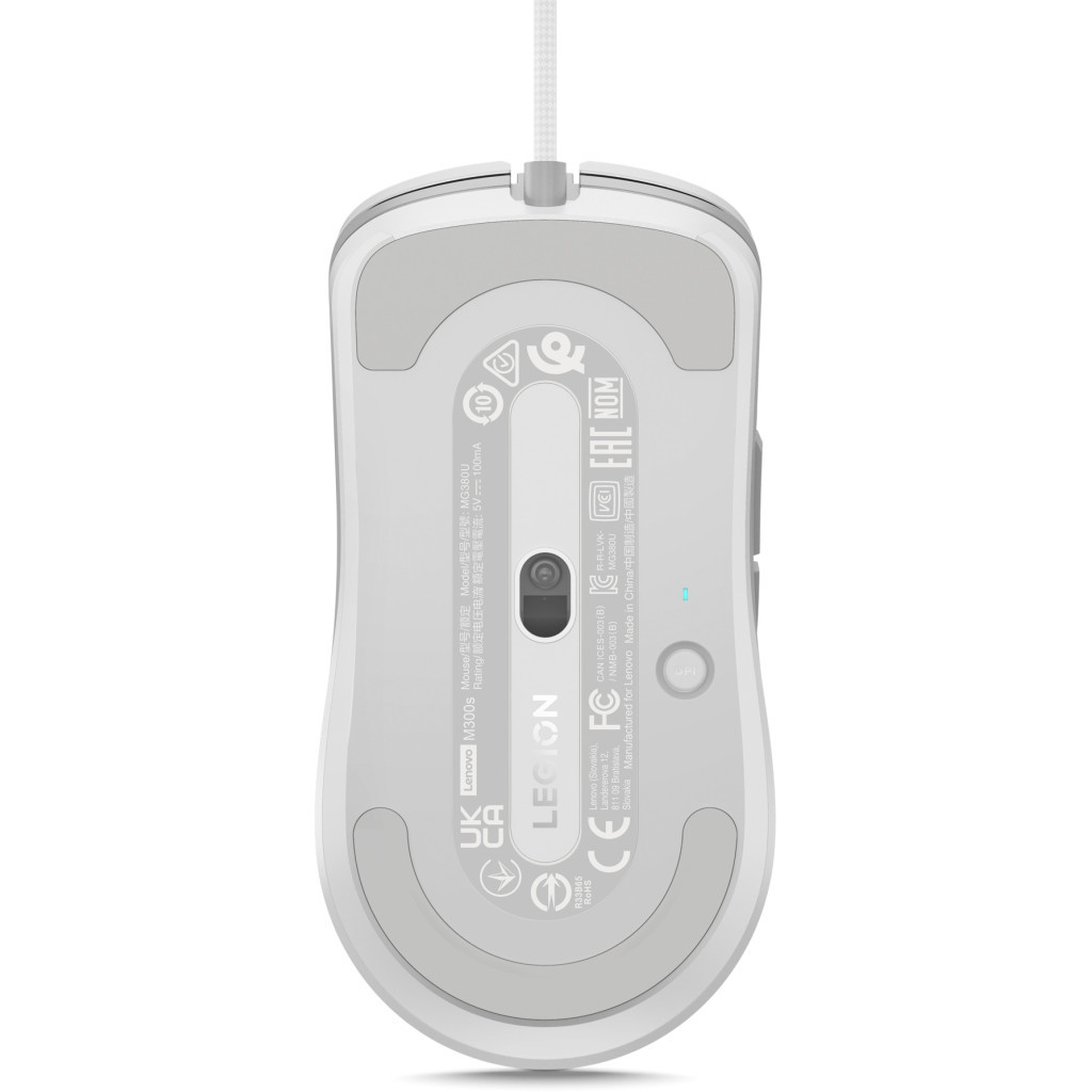 Мишка Lenovo Legion M300s RGB White (GY51H47351) - фото 7 Мишка Lenovo Legion M300s RGB White (GY51H47351) - фото 7