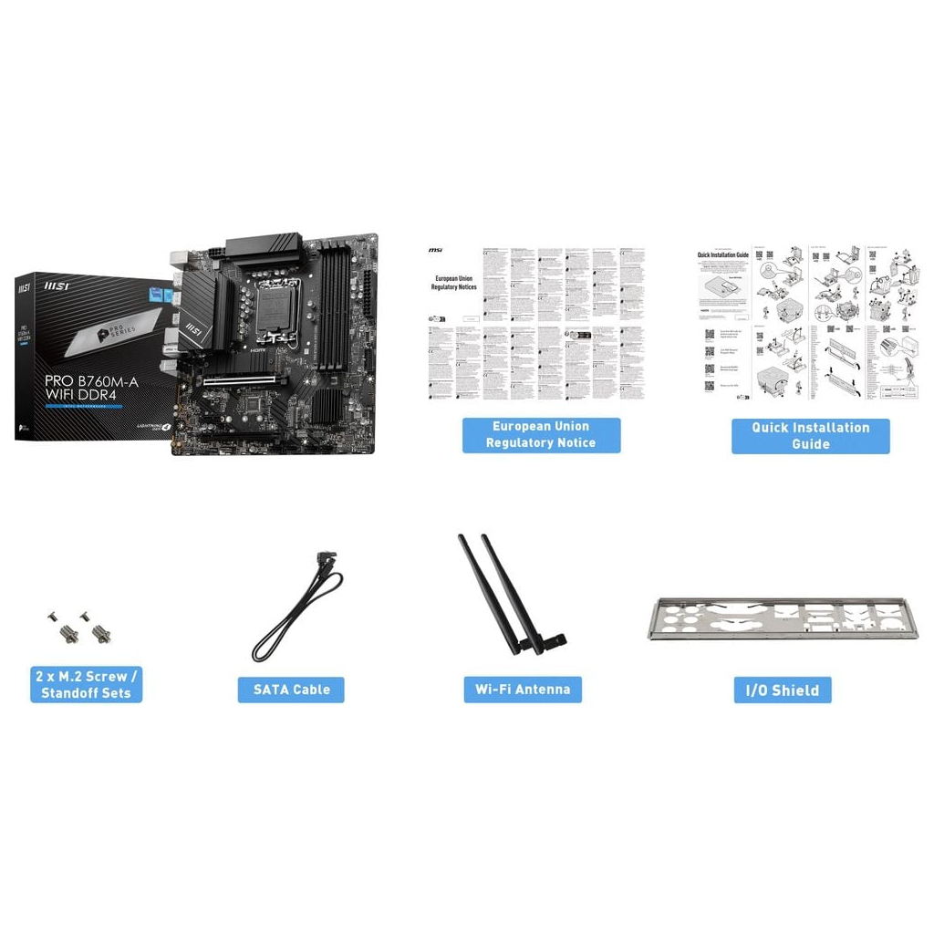 Материнська плата MSI PRO B760M-A WIFI DDR4 - фото 7 Материнська плата MSI PRO B760M-A WIFI DDR4 - фото 7