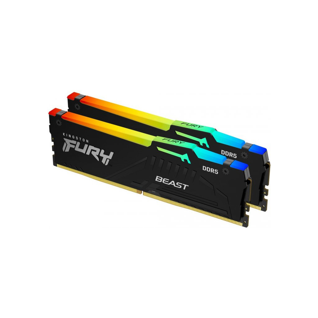 Модуль пам'яті для комп'ютера DDR5 32GB (2x16GB) 5200 MHz Beast RGB XMP Kingston Fury (ex.HyperX) (KF552C40BBAK2-32) - фото 1 Модуль пам'яті для комп'ютера DDR5 32GB (2x16GB) 5200 MHz Beast RGB XMP Kingston Fury (ex.HyperX) (KF552C40BBAK2-32) - фото 1