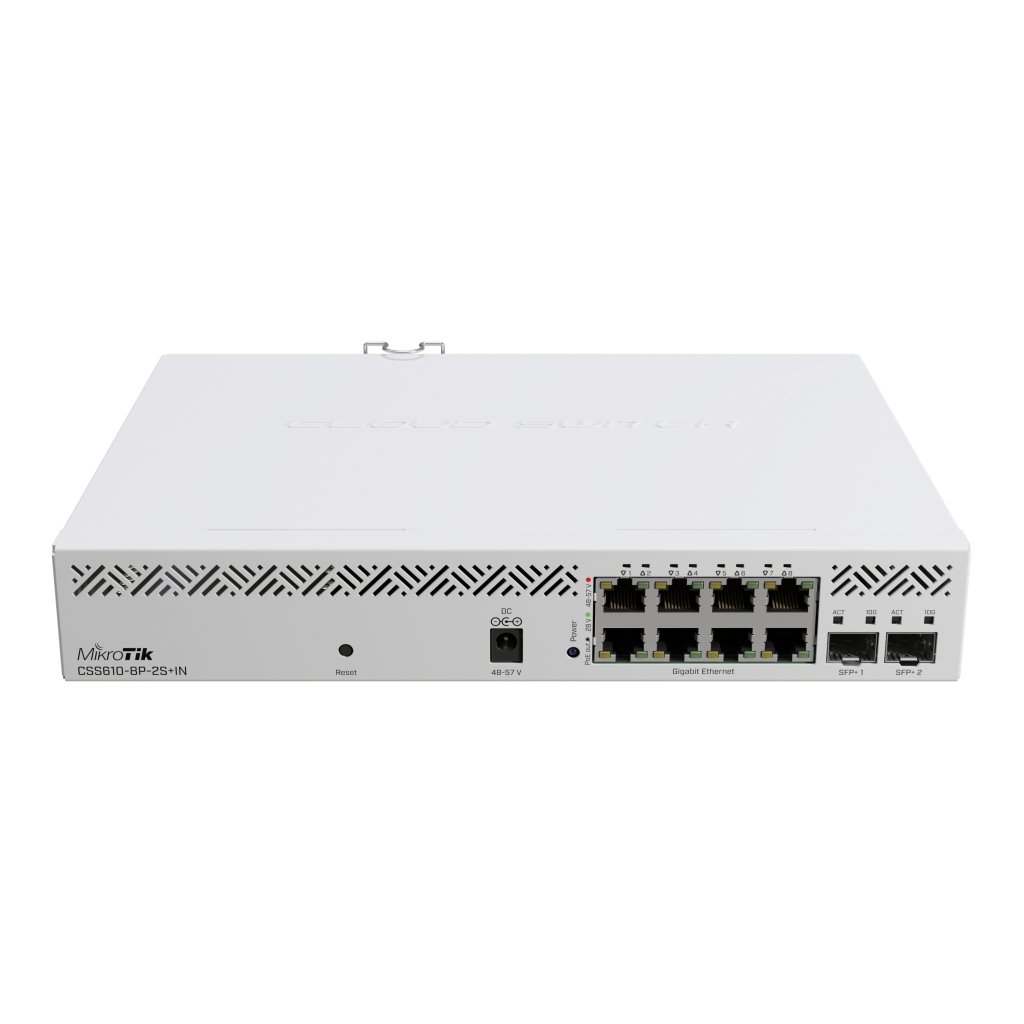 Комутатор мережевий Mikrotik CSS610-8P-2S+IN - фото 1 Комутатор мережевий Mikrotik CSS610-8P-2S+IN - фото 1