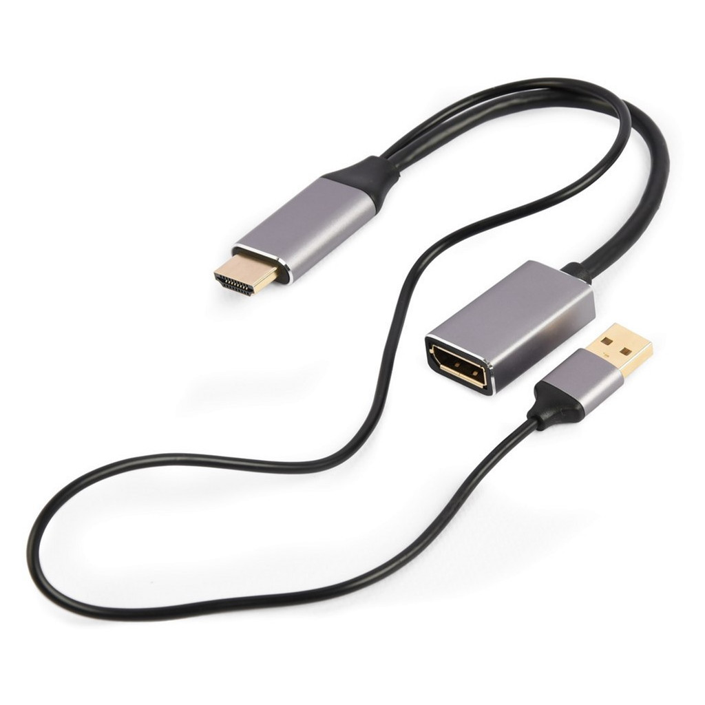 Перехідник Cablexpert HDMI to DisplayPort 4K 60Hz (A-HDMIM-DPF-02) - фото 2 Перехідник Cablexpert HDMI to DisplayPort 4K 60Hz (A-HDMIM-DPF-02) - фото 2