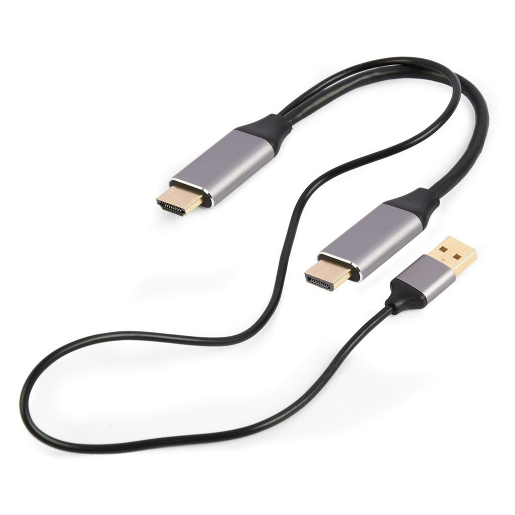 Перехідник Cablexpert HDMI to DisplayPort 4K 60Hz 2m (A-HDMIM-DPM-01) - фото 2 Перехідник Cablexpert HDMI to DisplayPort 4K 60Hz 2m (A-HDMIM-DPM-01) - фото 2