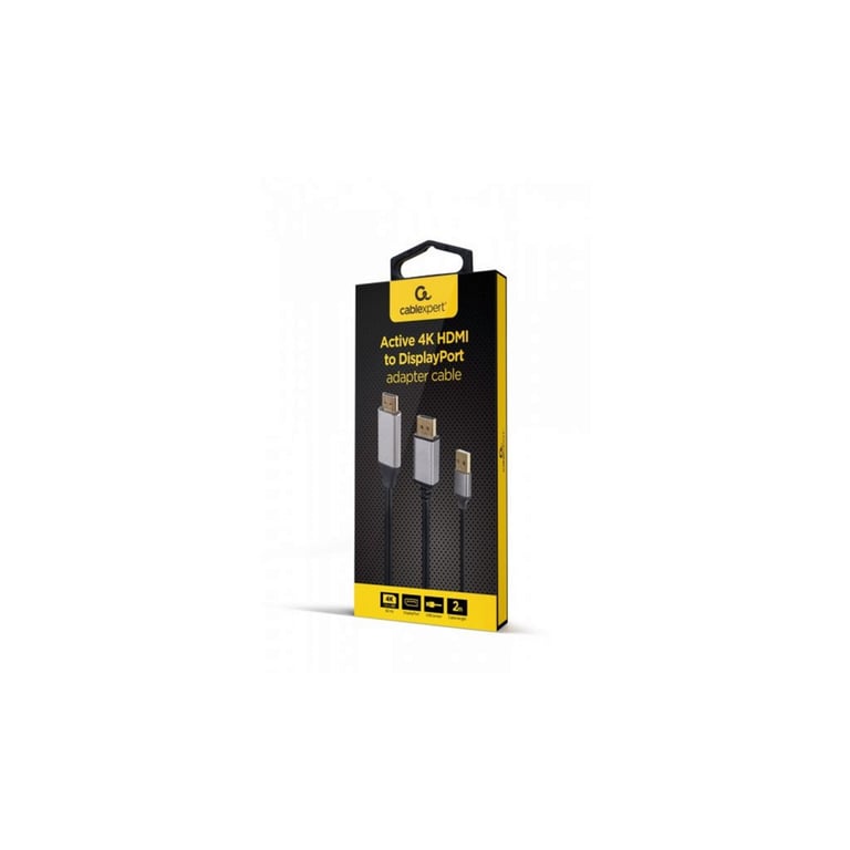 Перехідник Cablexpert HDMI to DisplayPort 4K 60Hz 2m (A-HDMIM-DPM-01) - фото 3