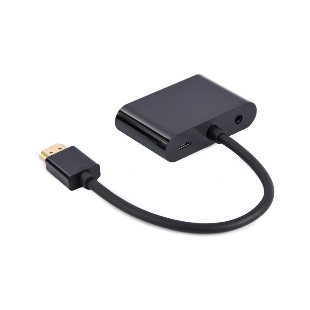 Перехідник Cablexpert HDMI to HDMI/VGA+audio 3.5mm (A-HDMIM-HDMIFVGAF-01) - фото 2 Перехідник Cablexpert HDMI to HDMI/VGA+audio 3.5mm (A-HDMIM-HDMIFVGAF-01) - фото 2
