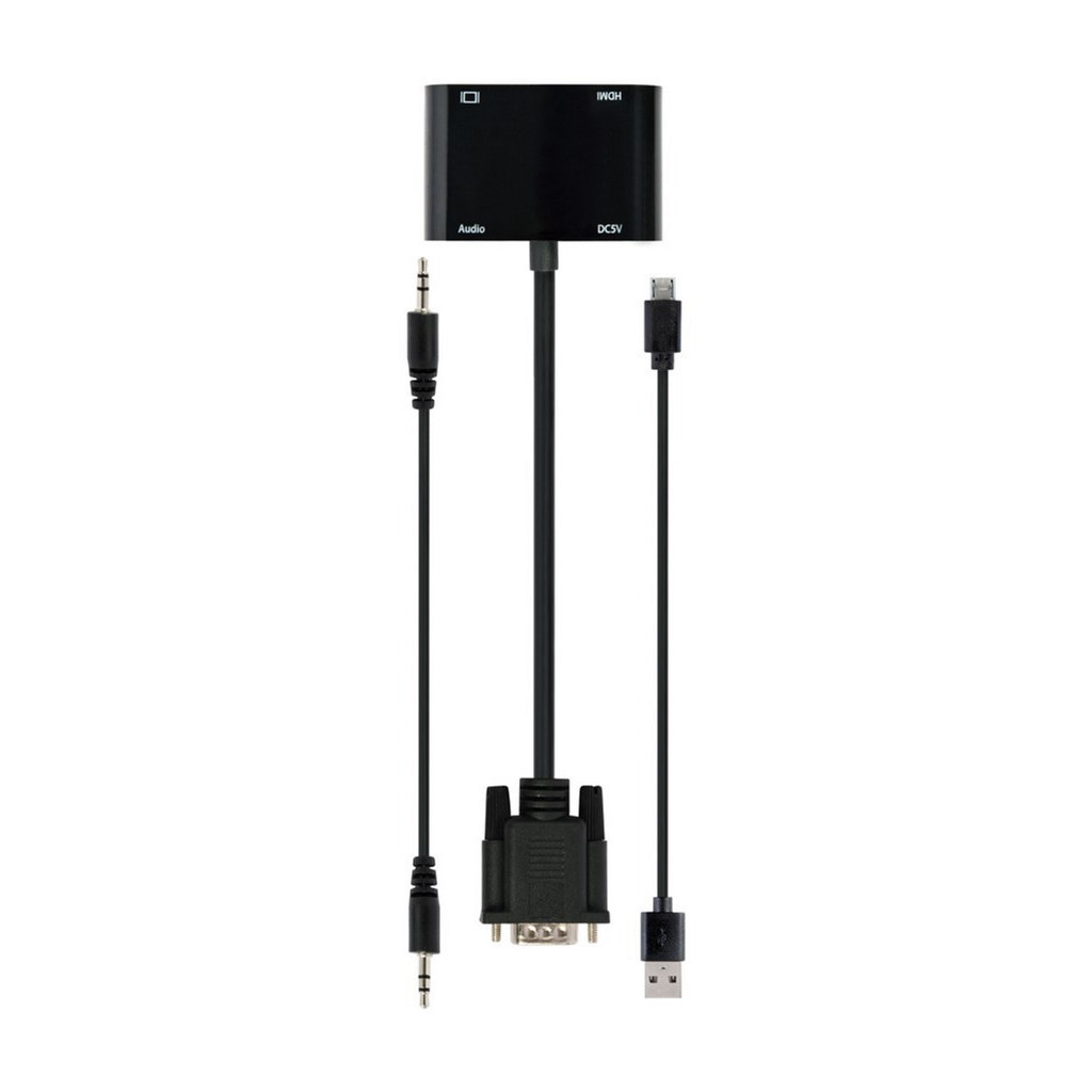 Перехідник Cablexpert VGA to HDMI/VGA+audio 3.5mm (A-VGA-HDMI-02) - фото 3 Перехідник Cablexpert VGA to HDMI/VGA+audio 3.5mm (A-VGA-HDMI-02) - фото 3