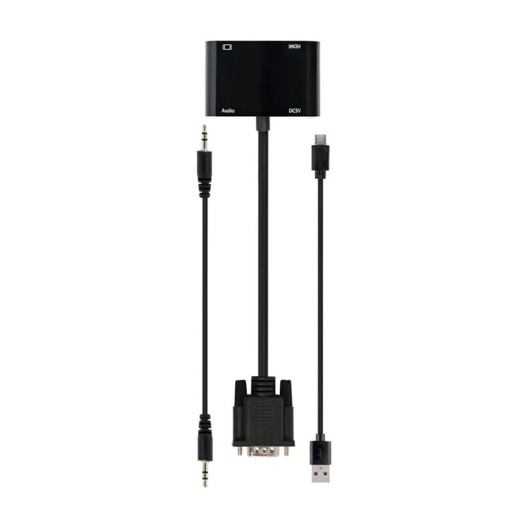 Перехідник Cablexpert VGA to HDMI/VGA+audio 3.5mm (A-VGA-HDMI-02) - фото 3