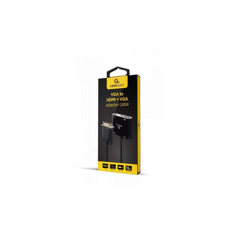Перехідник Cablexpert VGA to HDMI/VGA+audio 3.5mm (A-VGA-HDMI-02) - фото 5