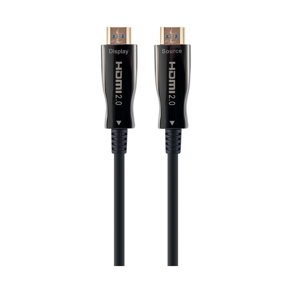 Кабель мультимедійний HDMI M to HDMI M 10.0m V2.0 AOC 4K60Hz gold Cablexpert (CCBP-HDMI-AOC-10M-02) - фото 1 Кабель мультимедійний HDMI M to HDMI M 10.0m V2.0 AOC 4K60Hz gold Cablexpert (CCBP-HDMI-AOC-10M-02) - фото 1