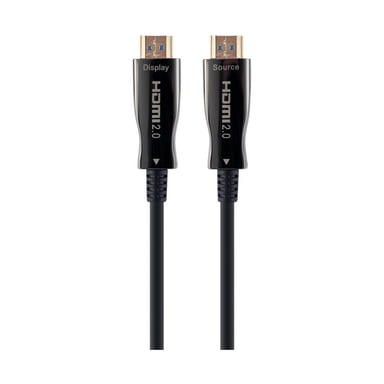 Кабель мультимедійний HDMI M to HDMI M 10.0m V2.0 AOC 4K60Hz gold Cablexpert (CCBP-HDMI-AOC-10M-02) - фото 1