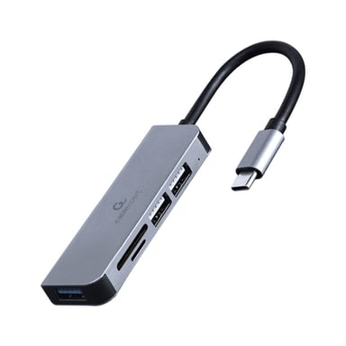Концентратор Cablexpert USB-С to 1 х USB 3.1 Gen1 (5 Gbps), 2 х USB 2.0, CardReader (UHB-CM-CRU3P1U2P2-01) - фото 1