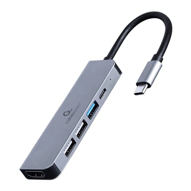 Концентратор Cablexpert USB-C 5-in-1 (hub/HDMI/PD) (A-CM-COMBO5-03) - фото 1