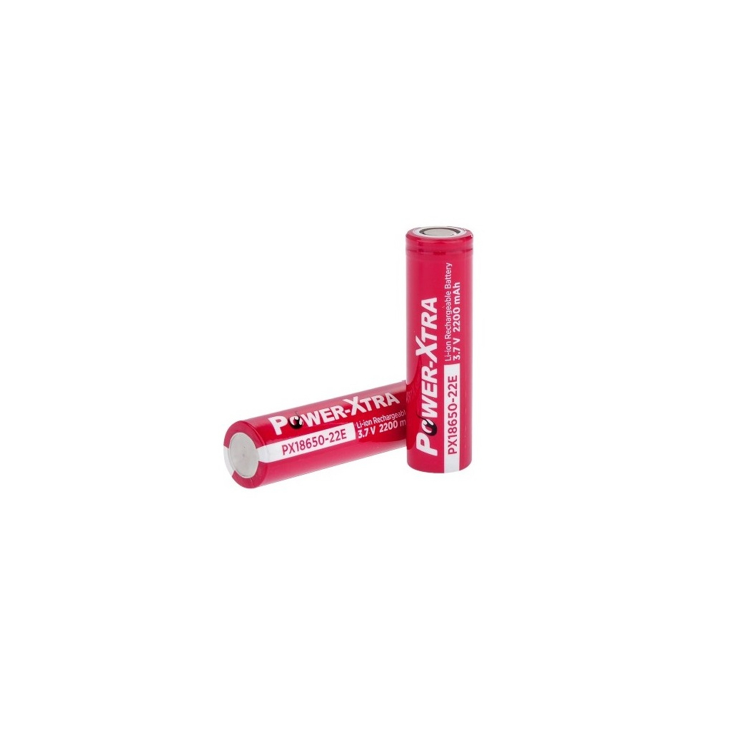Акумулятор 18650 Li-Ion 2200mAh, 3.7V, red Power-Xtra (PX18650-22R / 29749) - фото 1