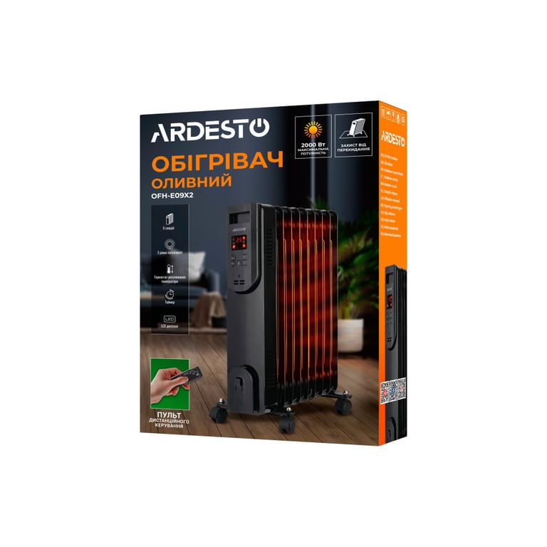Обігрівач Ardesto OFH-E09X2 - фото 4
