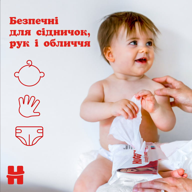 Дитячі вологі серветки Huggies Simply Clean 72 шт (5029053582238) - фото 5