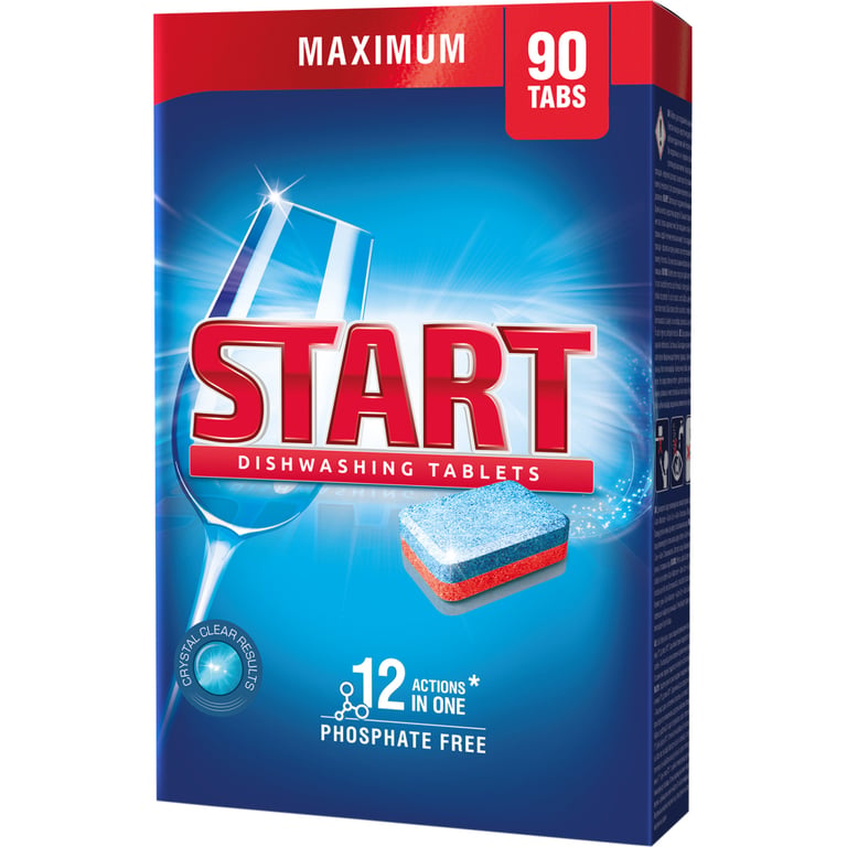 Таблетки для посудомийних машин Start Maximum 90 шт. (4820207100084) - фото 1