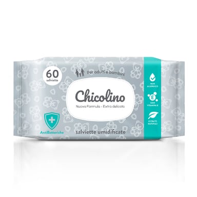 Дитячі вологі серветки Chicolino Антибактеріальні 60 шт (4823098407126) - фото 1