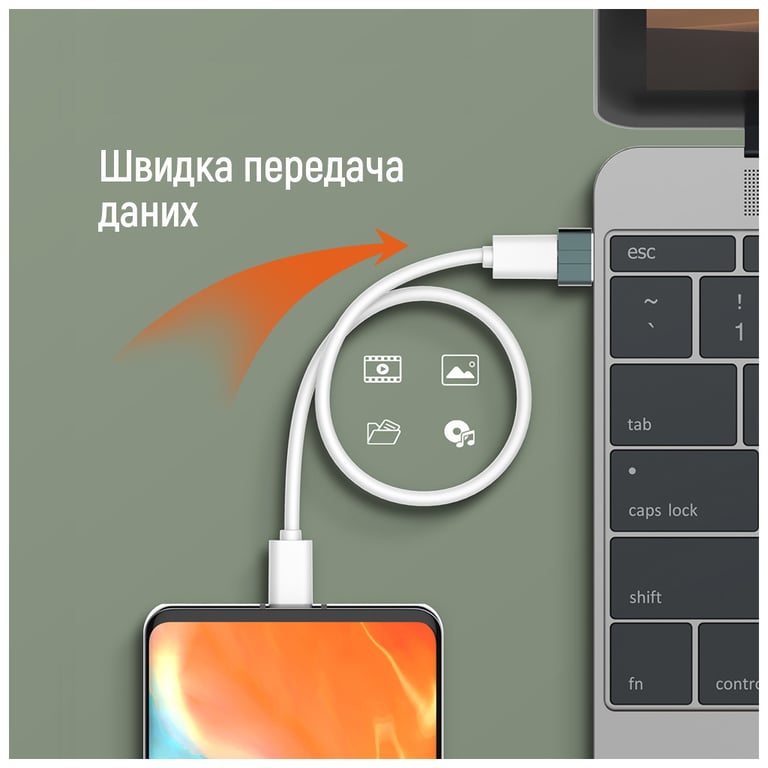 Перехідник USB-C to USB-A ColorWay (CW-AD-CA) - фото 11