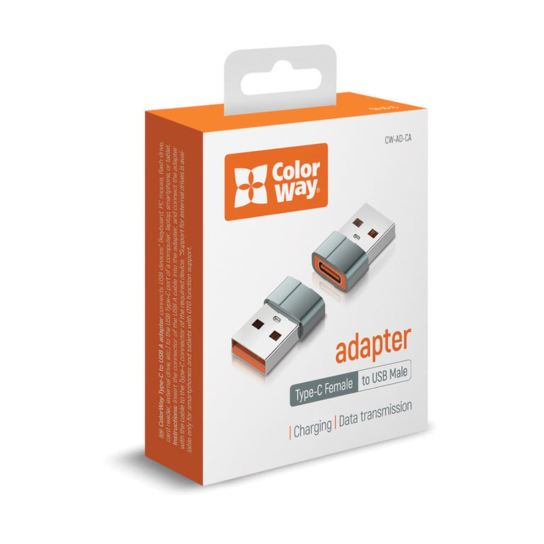 Перехідник USB-C to USB-A ColorWay (CW-AD-CA) - фото 9