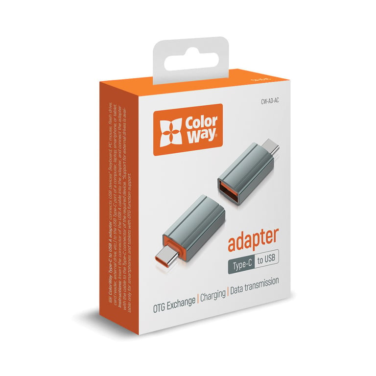 Перехідник USB-A toUSB-C ColorWay (CW-AD-AC) - фото 11