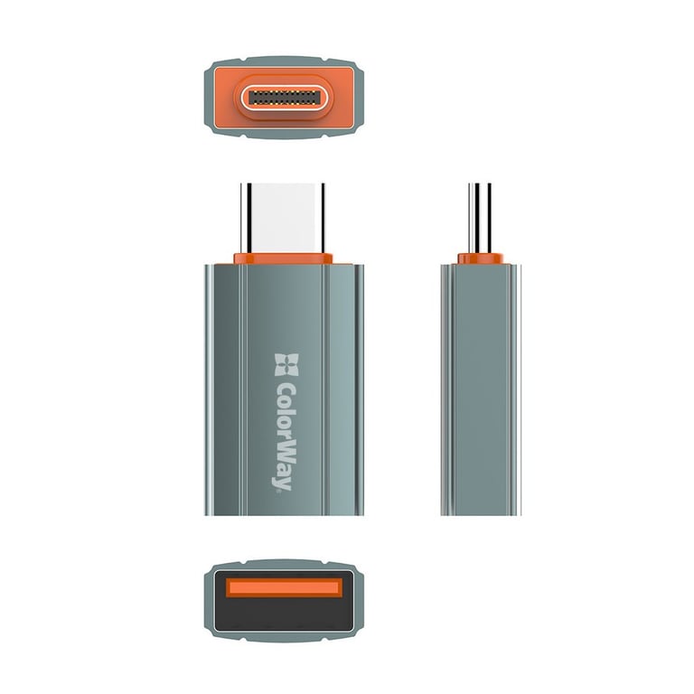 Перехідник USB-A toUSB-C ColorWay (CW-AD-AC) - фото 3