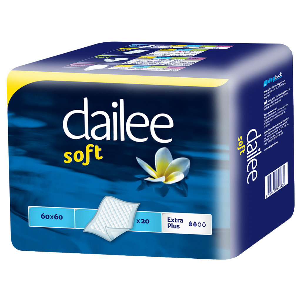 Пелюшки для малюків Dailee Soft 60х60 см 20 шт (8595611623936) - фото 1