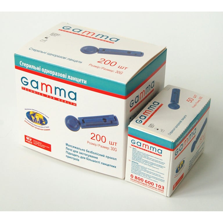 Ланцети Gamma 200 шт. (7640162324656) - фото 8