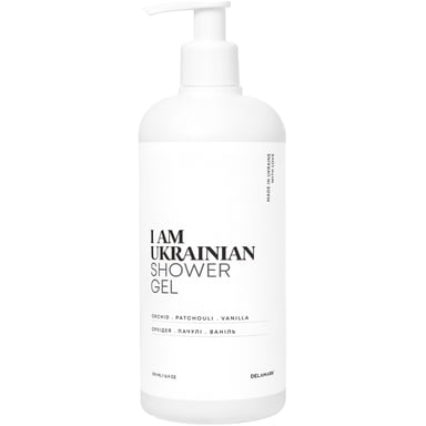 Гель для душу DeLaMark I Am Ukrainian Орхідея, Пачулі та Ваніль 500 мл (4820152333087) - фото 1