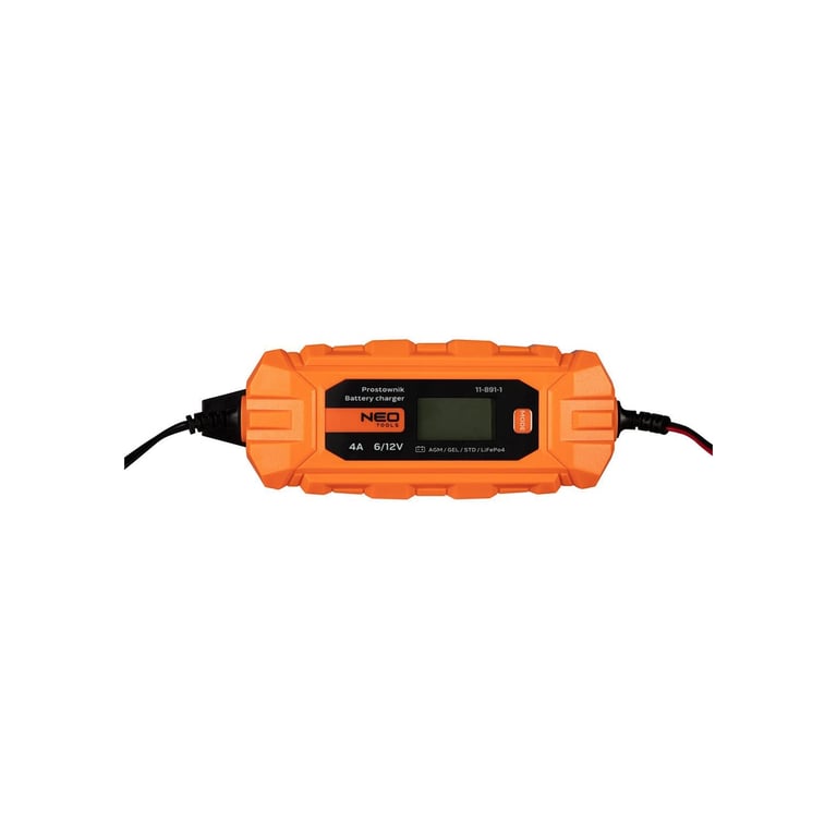 Зарядний пристрій для автомобільного акумулятора Neo Tools 4A/70Вт, 3-120Ah, для кислотних/AGM/GEL (11-891) - фото 4