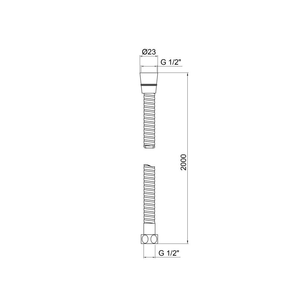 Шланг для душа Kroner C604 (CV023621) - фото 2 Шланг для душа Kroner C604 (CV023621) - фото 2