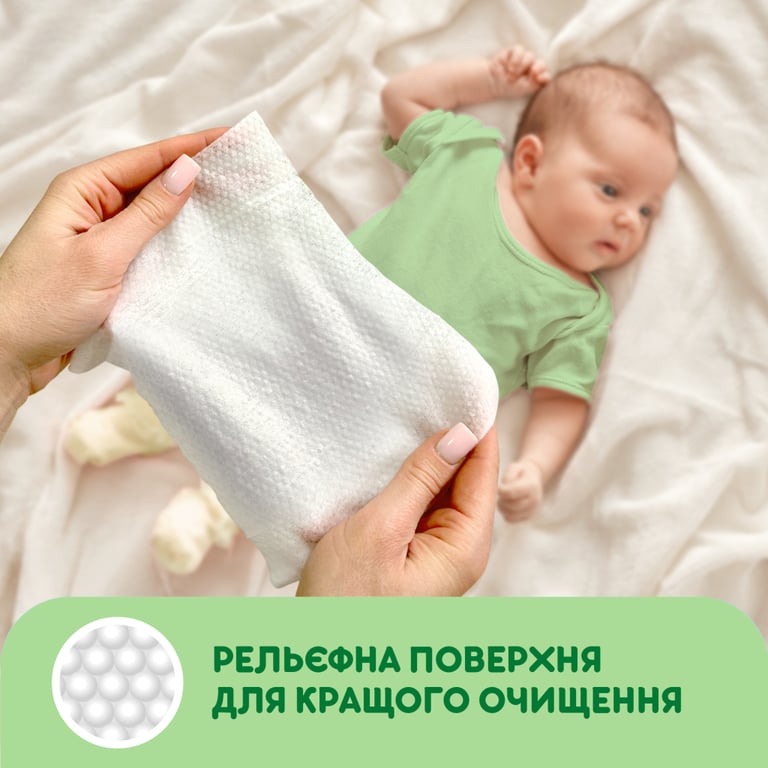 Дитячі вологі серветки Smile baby з екстрактом ромашки, алое і вітамінним комплексом з клапаном 72 шт (4823071653984) - фото 2