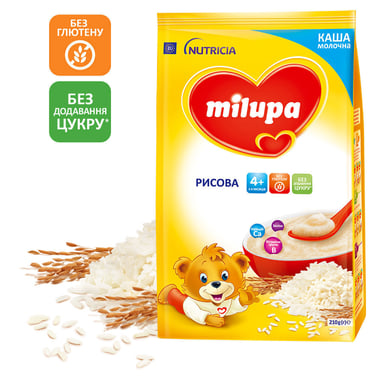 Дитяча каша Milupa Рисова молочна 210г (5900852931178) - фото 1