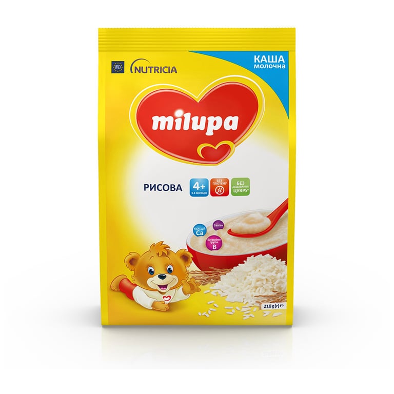 Дитяча каша Milupa Рисова молочна 210г (5900852931178) - фото 10