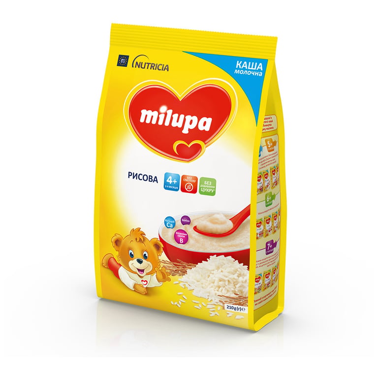 Дитяча каша Milupa Рисова молочна 210г (5900852931178) - фото 3