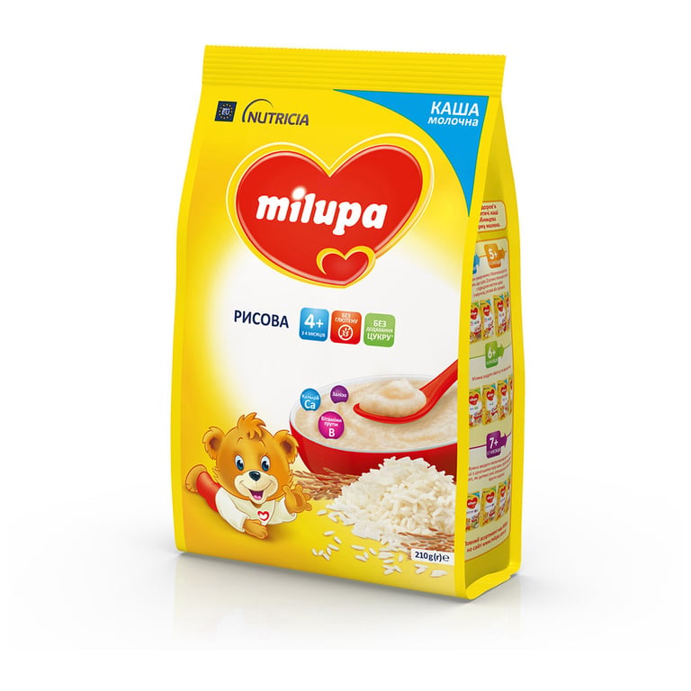 Дитяча каша Milupa Рисова молочна 210г (5900852931178) - фото 4